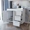 Tuhome Ferretti Base Cabinet, Three Drawers, Double Door, Four Legs, White MIB6763 - alternate 1